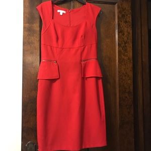 Red dress sleeveless dress
